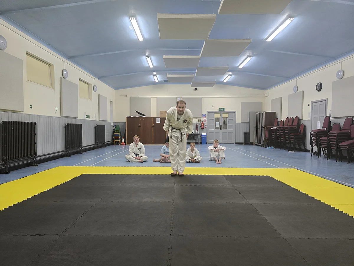 Karate class training at St Martins Karate Carnforth