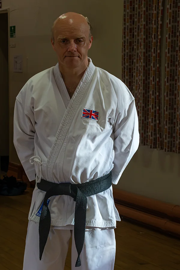 Chris Haggan, instructor at St Martins Junior Karate Club
